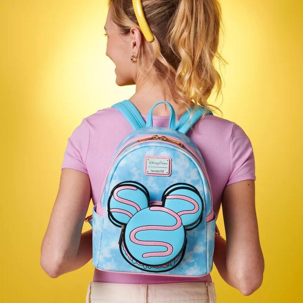 Disney Parks Eats Collection Macaron Mini Loungefly Backpack 2024 NWT